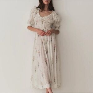 DÔEN ischia dress painted floral